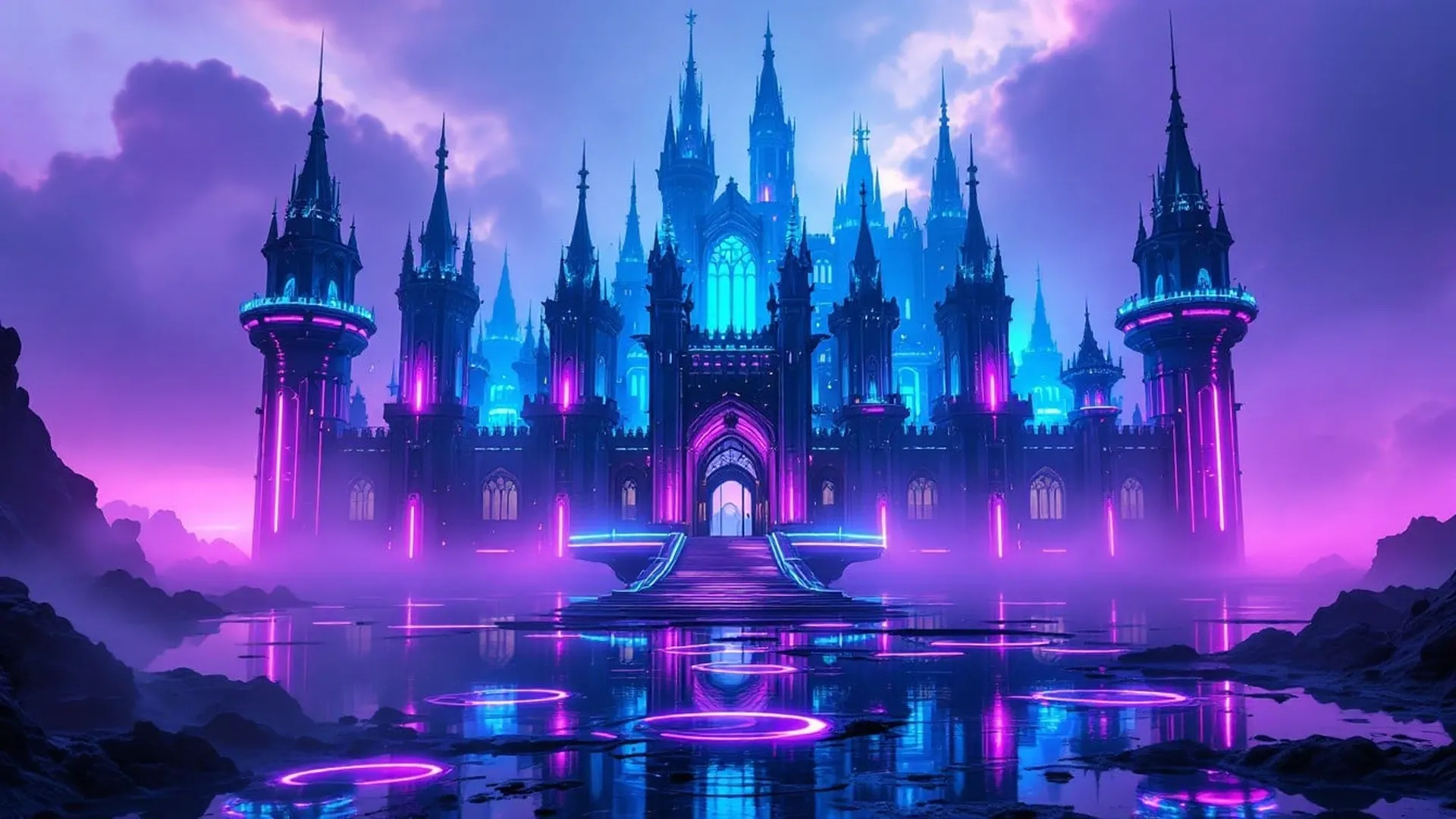 网络赌博城堡夜景全貌 - 博彩娱乐